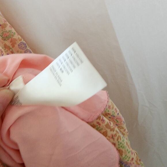 ANTHROPOLOGIE Maeve Clementina Halter Boho Maxi Dress Women's Petite S pink - Picture 6 of 8